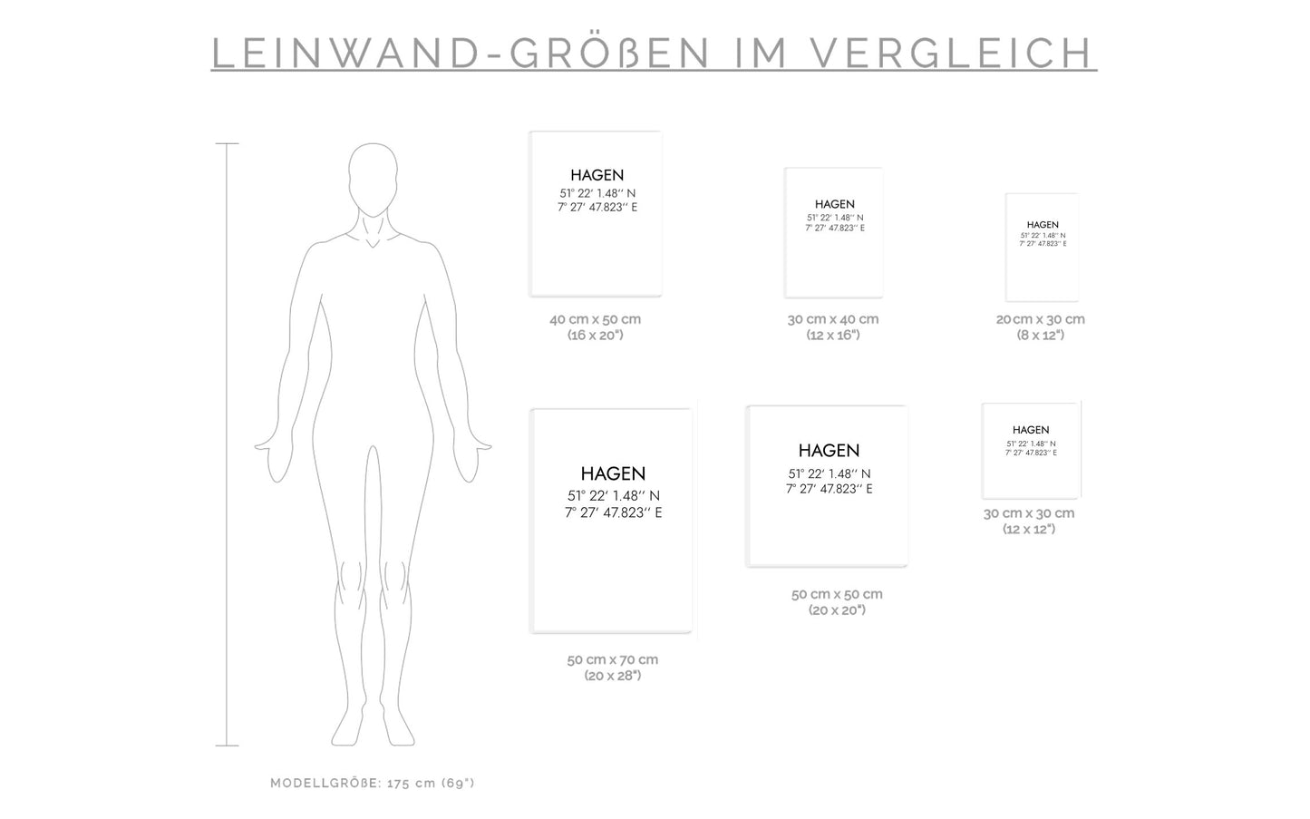 Leinwand Hagen Koordinaten #1