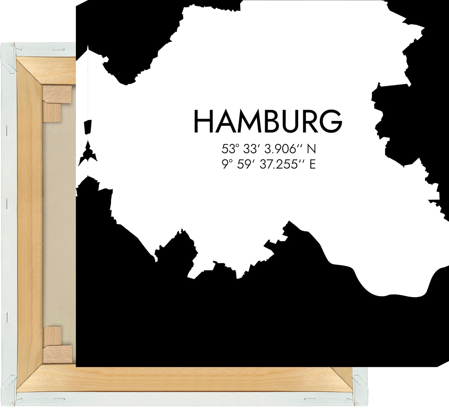 Leinwand Hamburg Koordinaten #5