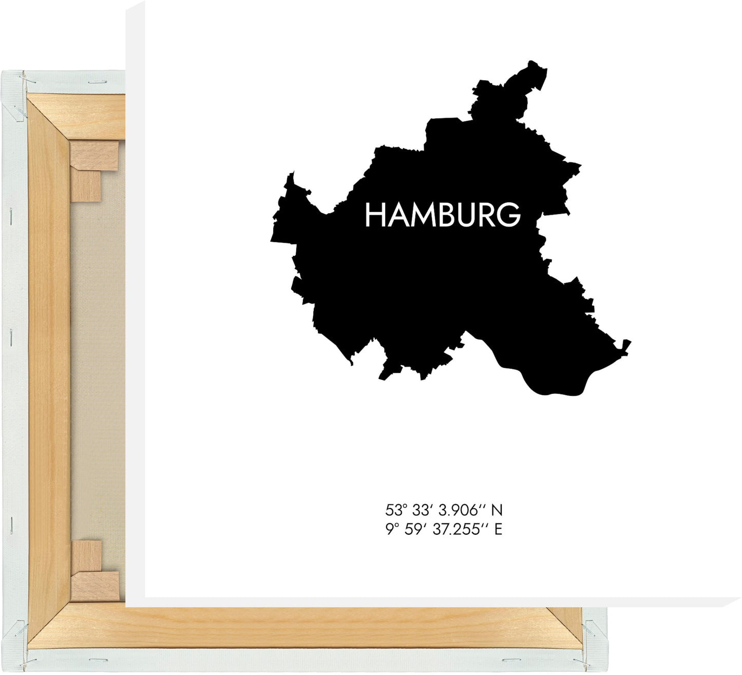 Leinwand Hamburg Koordinaten #6