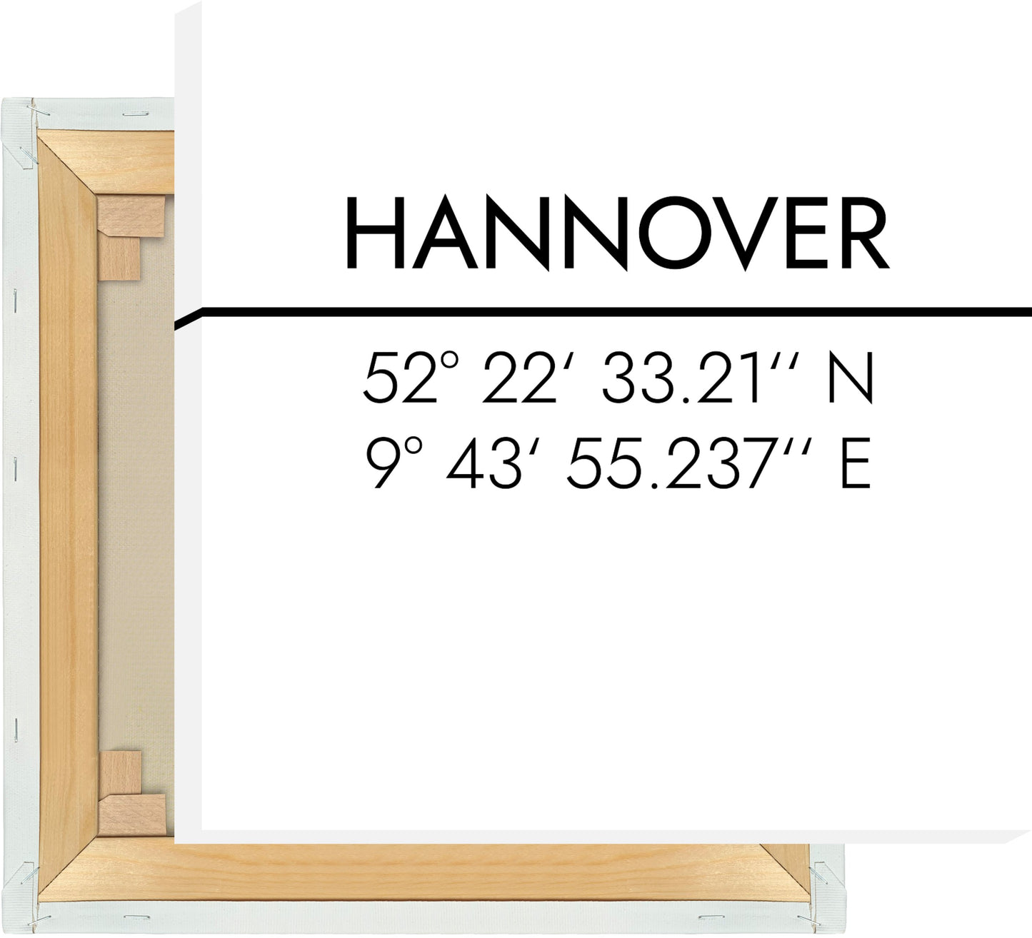 Leinwand Hannover Koordinaten #2