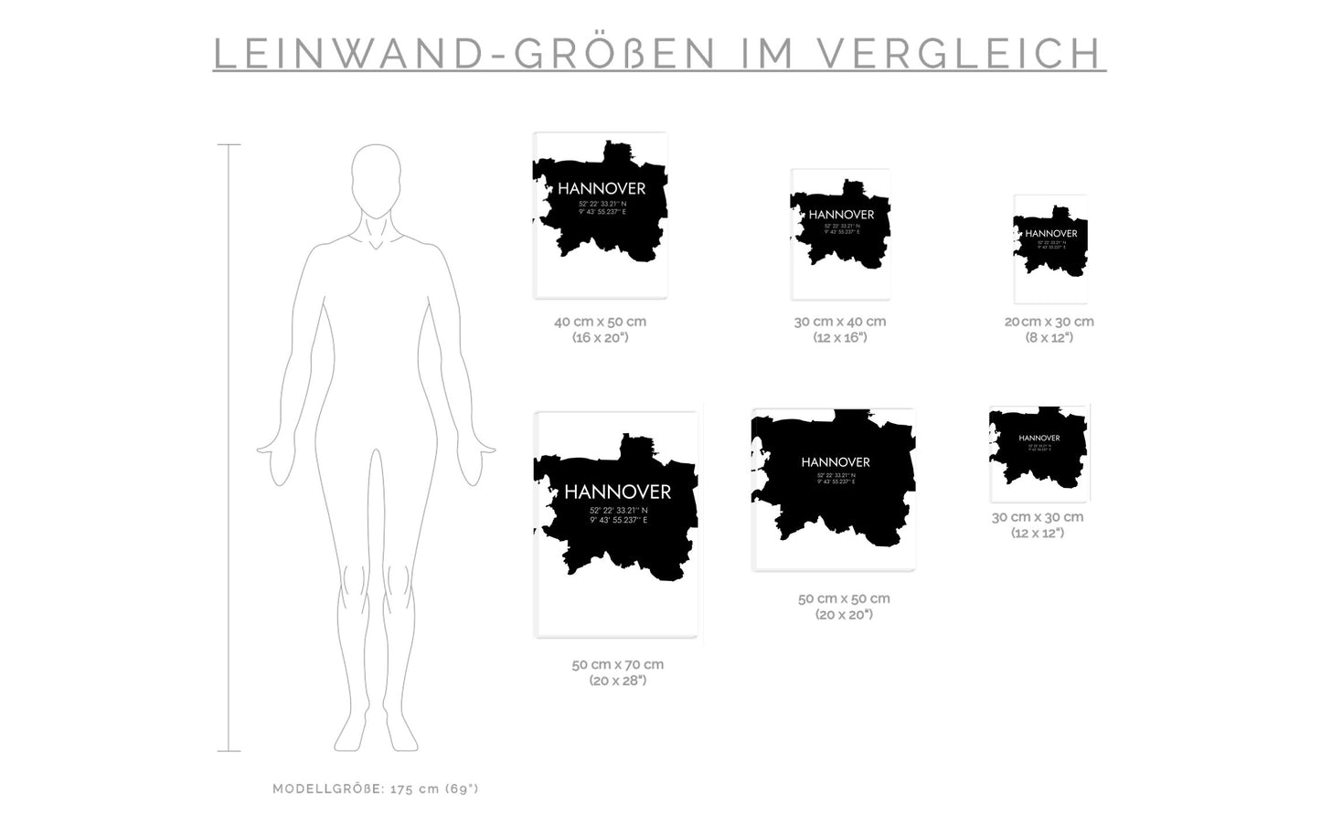 Leinwand Hannover Koordinaten #5