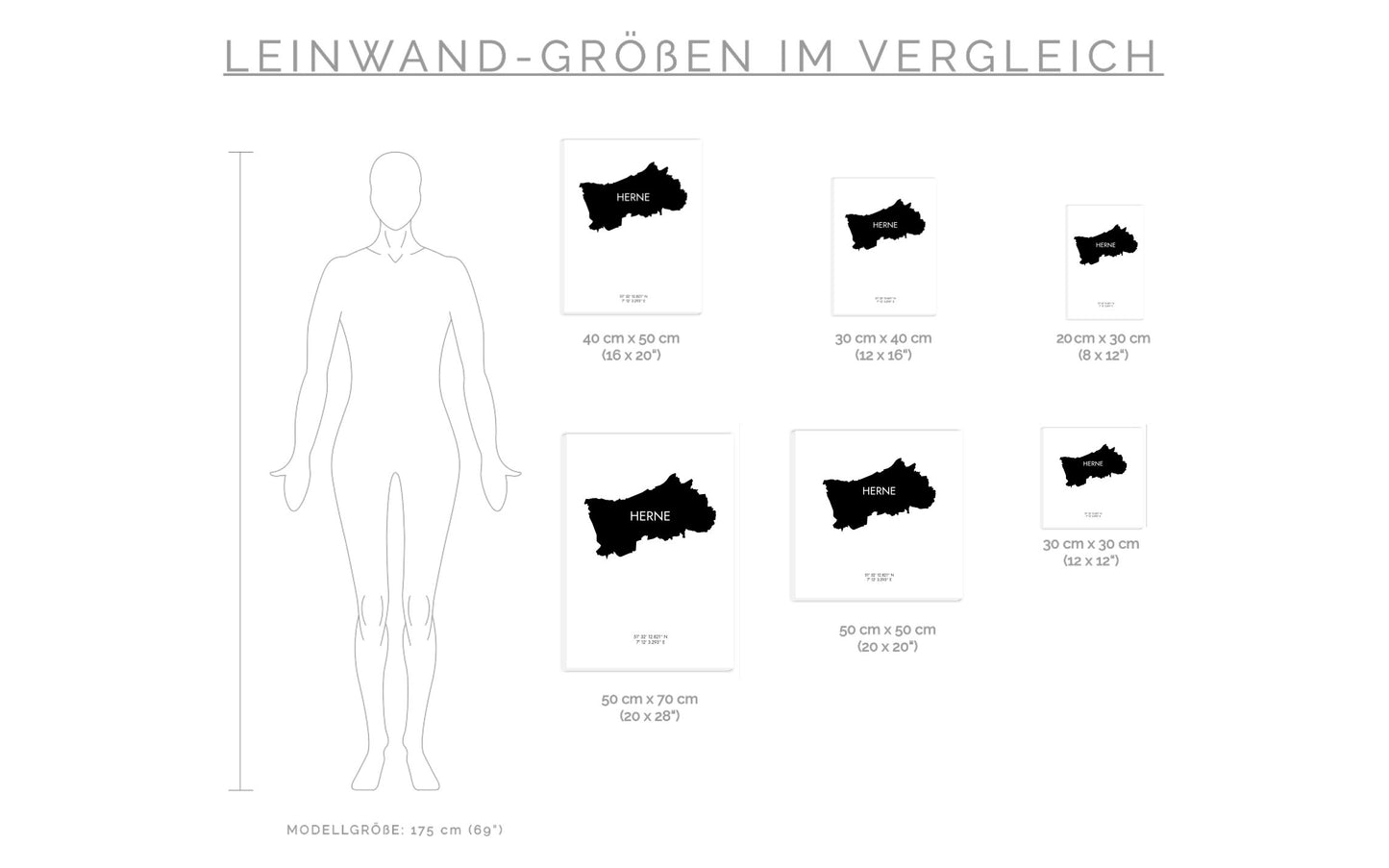 Leinwand Herne Koordinaten #6