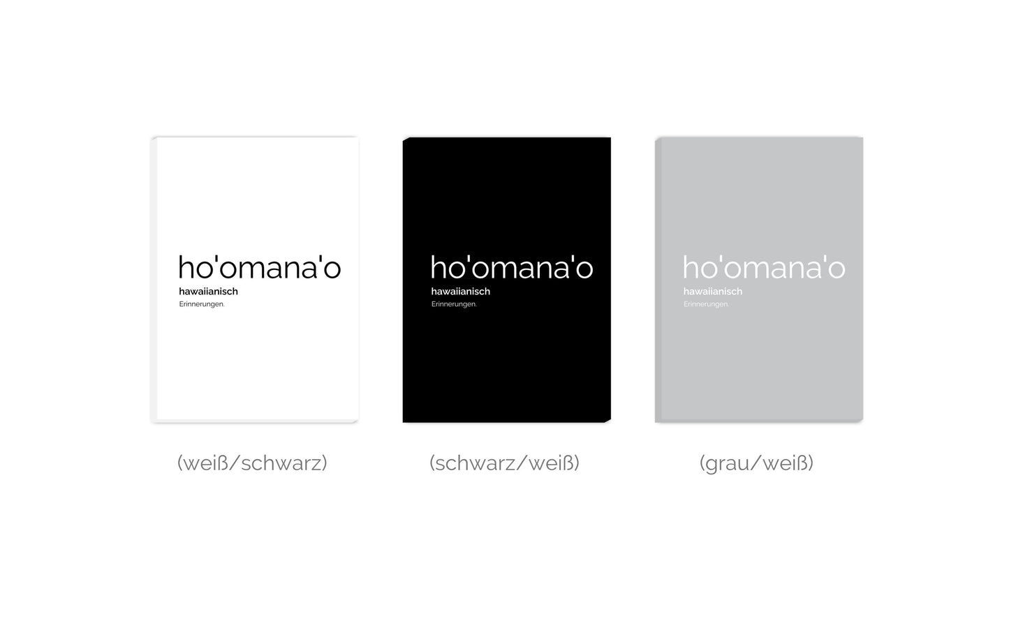 Leinwand Hoomanao (Hawaiianisch: Erinnerungen)