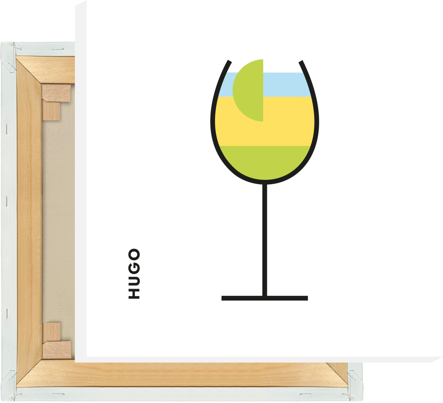 Leinwand Hugo im Glas (Bauhaus-Style)