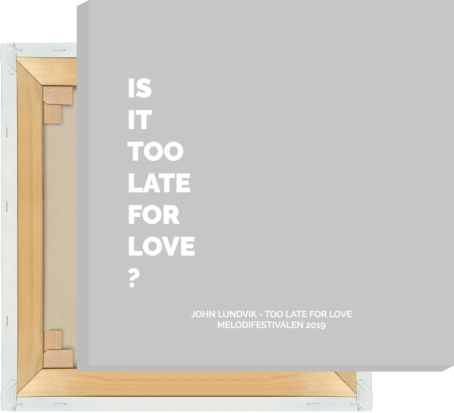 Leinwand John Lundvik - Too Late For Love #1
