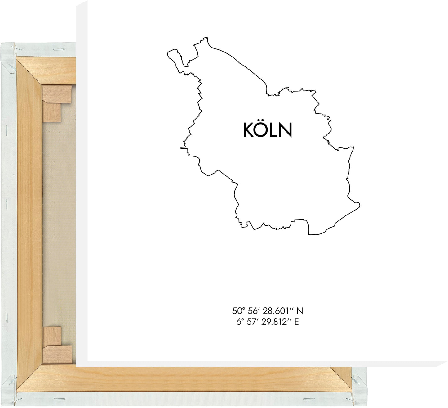 Leinwand Köln Koordinaten #8