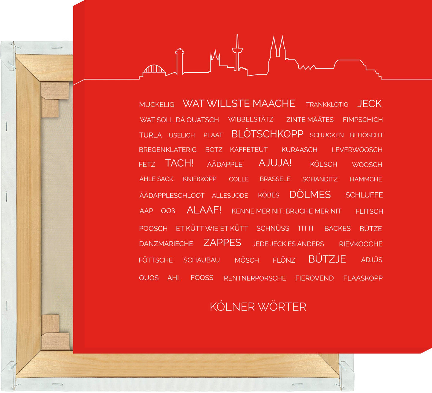 Leinwand Kölner Wörter #1