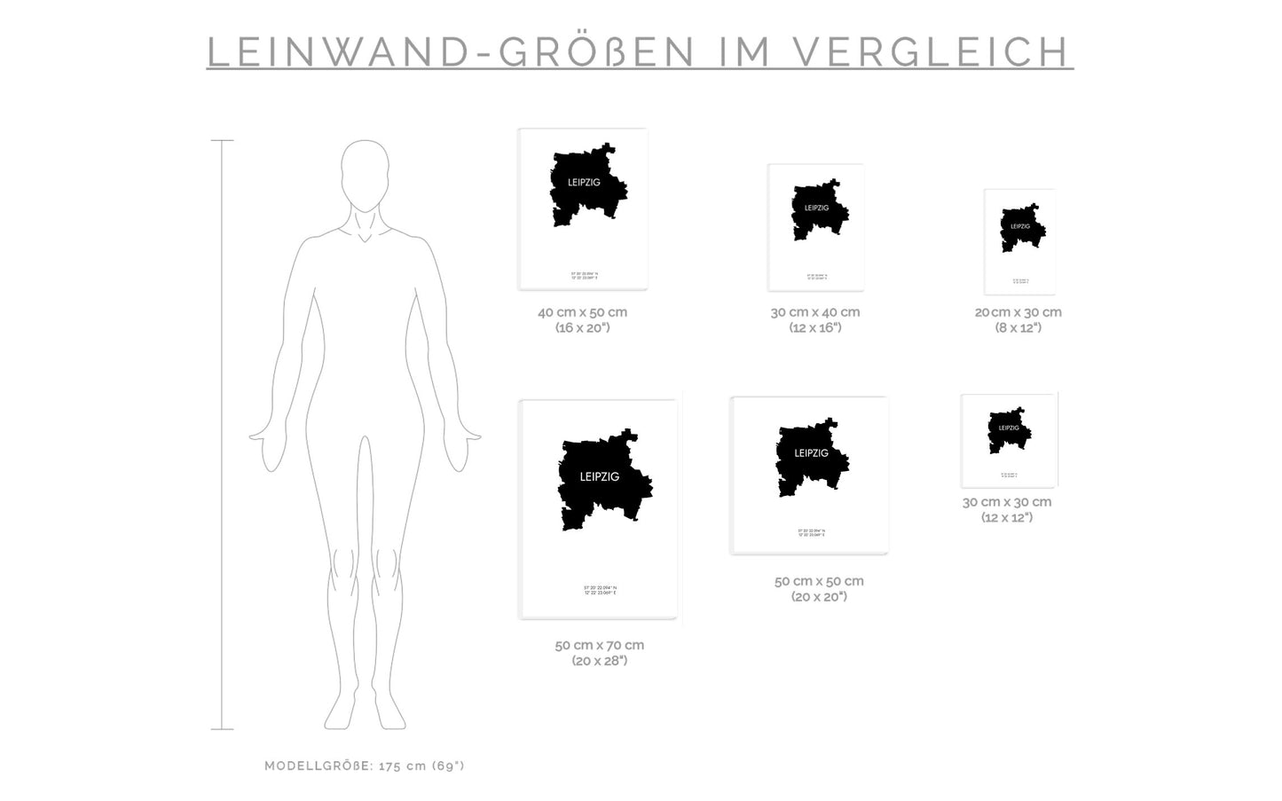 Leinwand Leipzig Koordinaten #6
