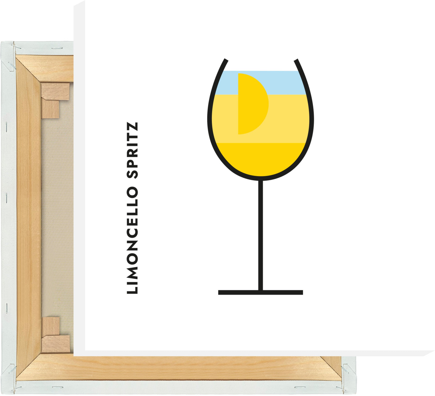 Leinwand Limoncello Spritz im Glas (Bauhaus-Style)