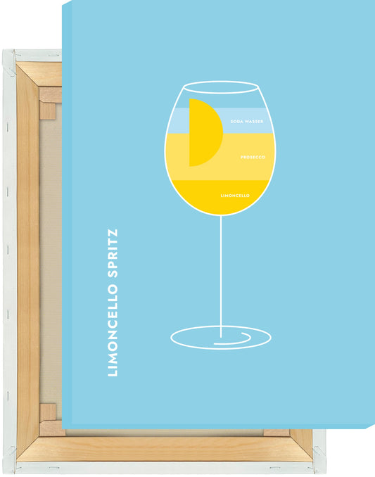 Leinwand Limoncello Spritz im Glas
