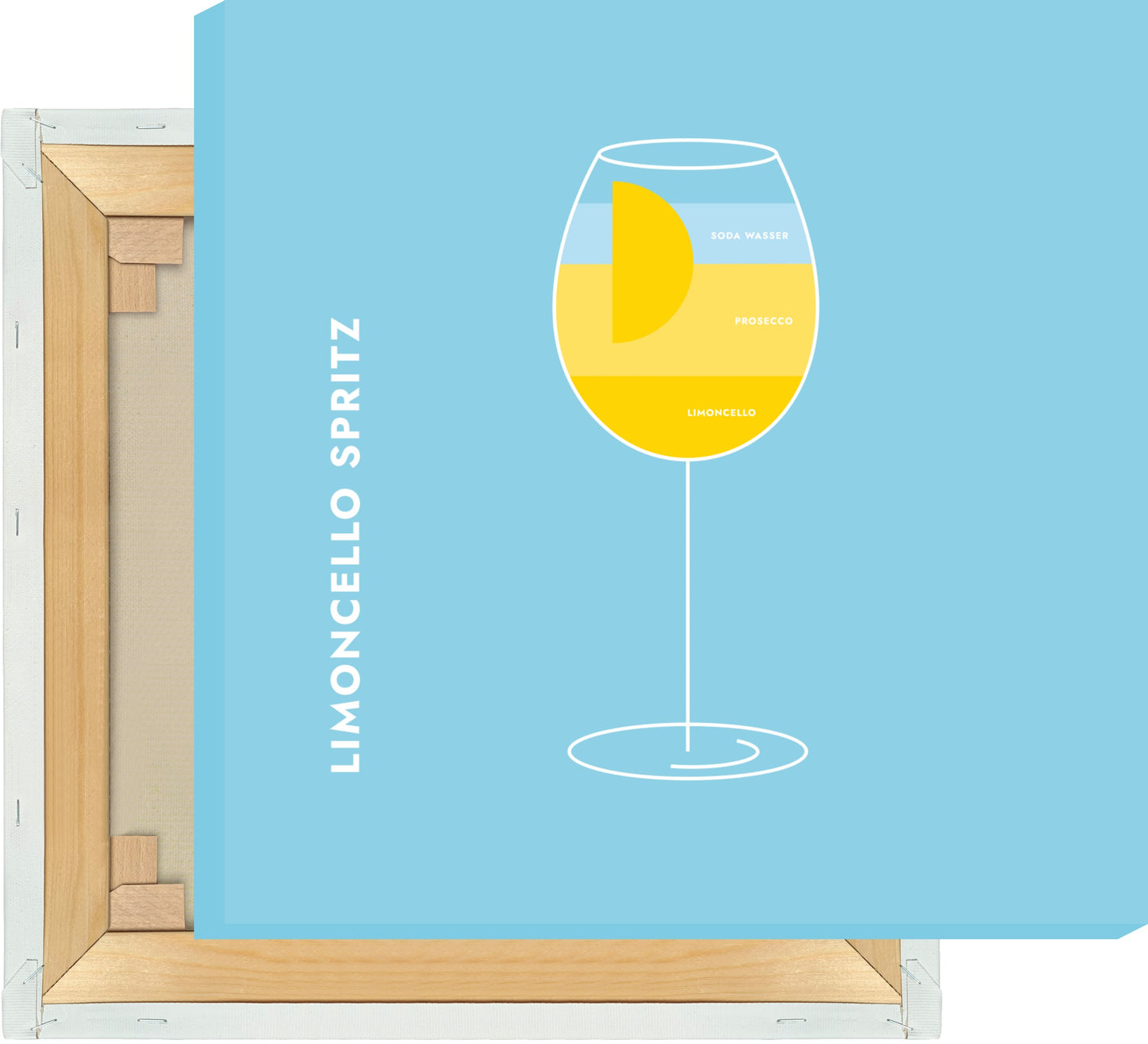 Leinwand Limoncello Spritz im Glas