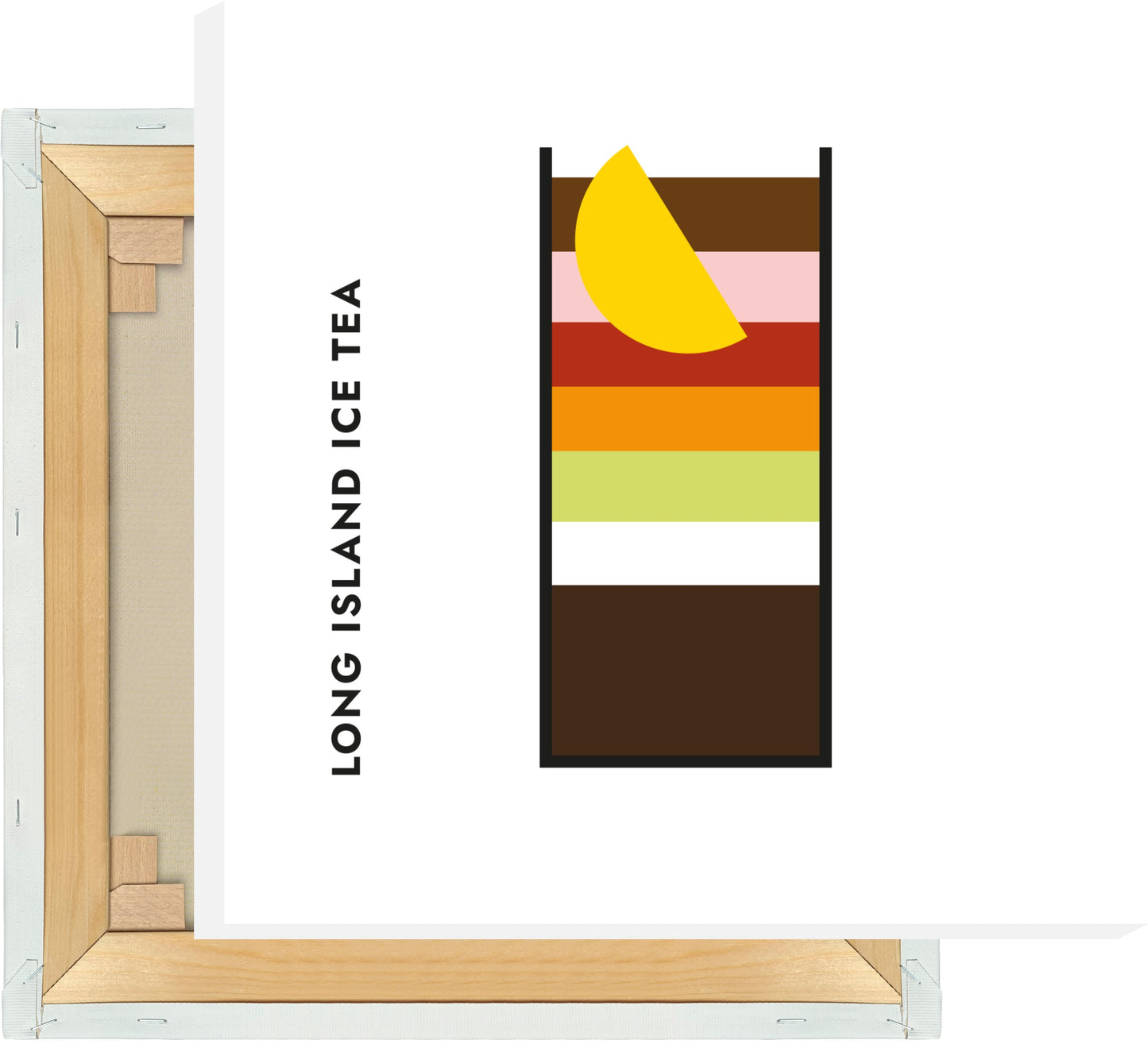 Leinwand Long Island Ice Tea im Glas (Bauhaus-Style)