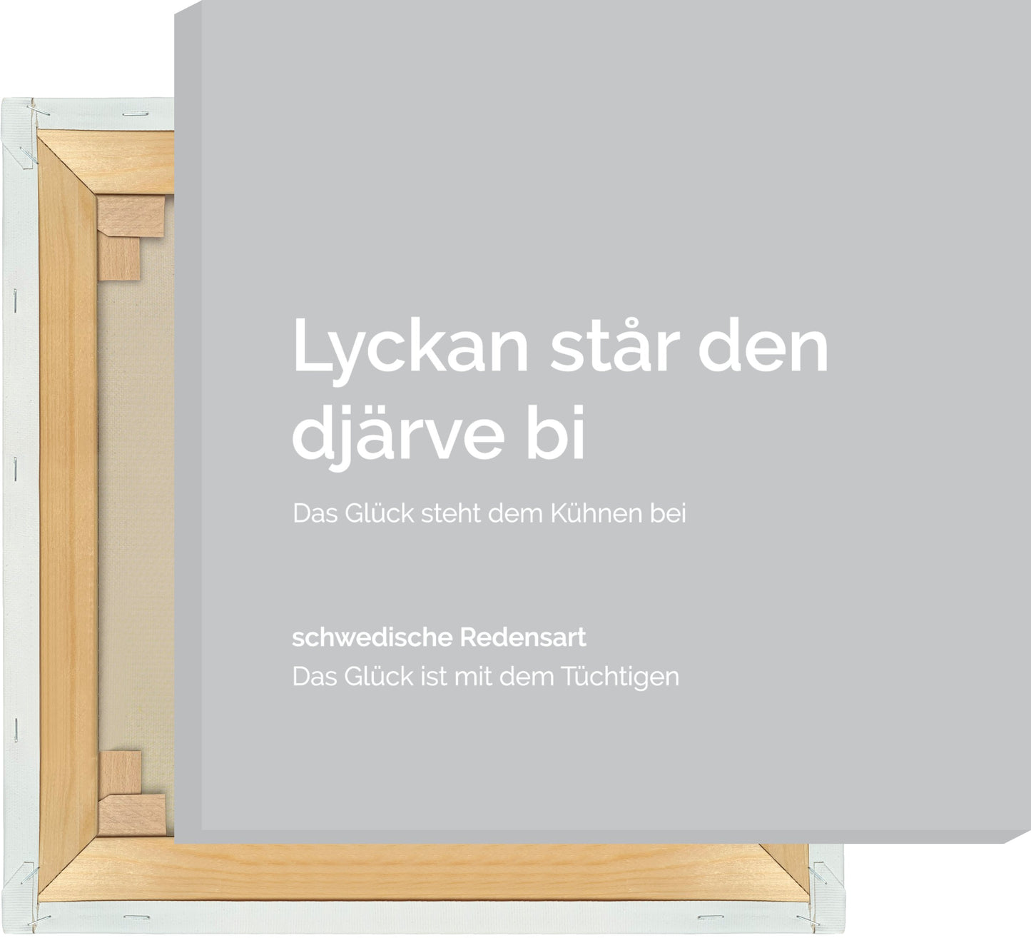 Leinwand Lyckan står den djärve bi