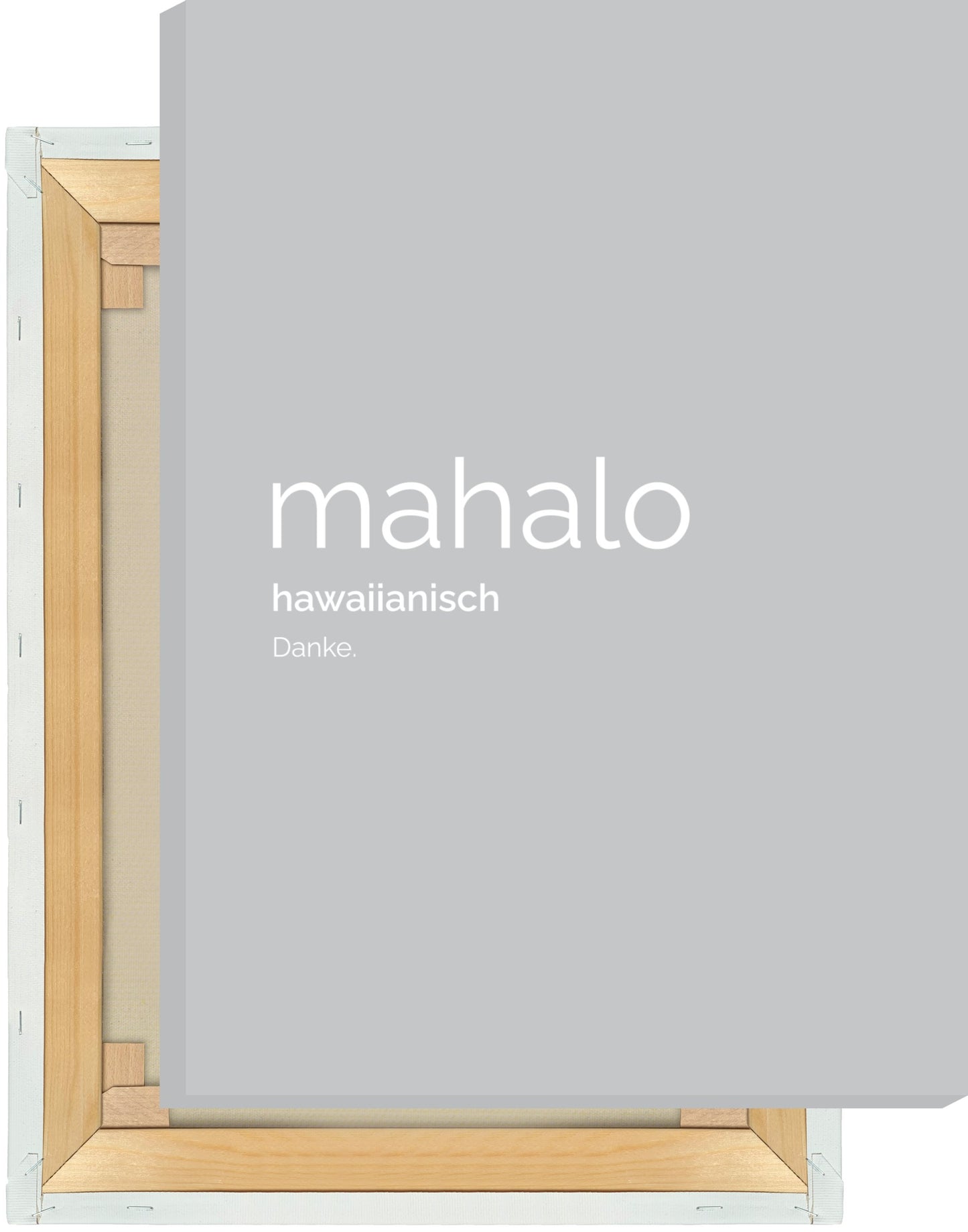 Leinwand Mahalo (Hawaiianisch: Danke)