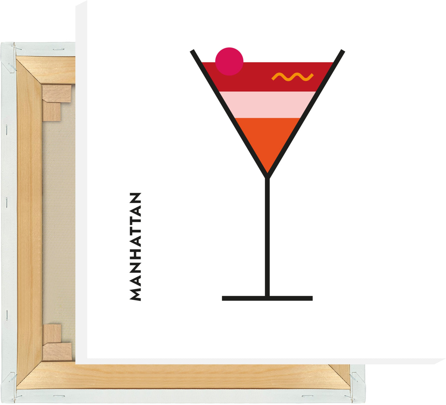 Leinwand Manhattan im Glas (Bauhaus-Style)