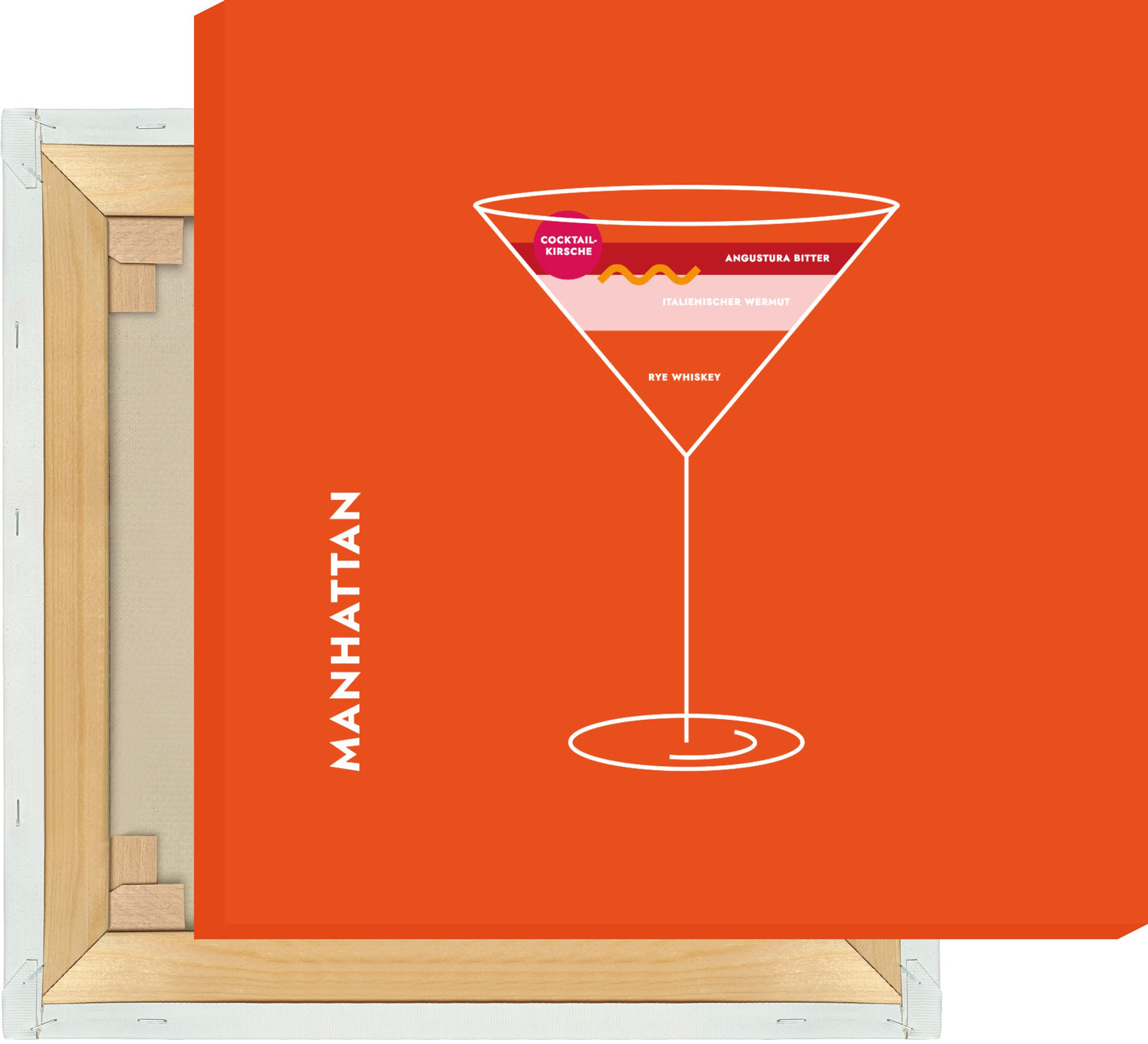 Leinwand Manhattan im Glas