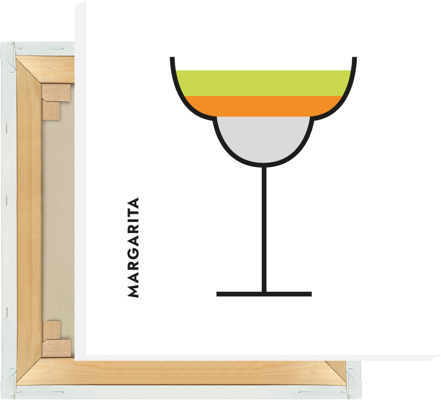 Leinwand Margarita im Glas (Bauhaus-Style)