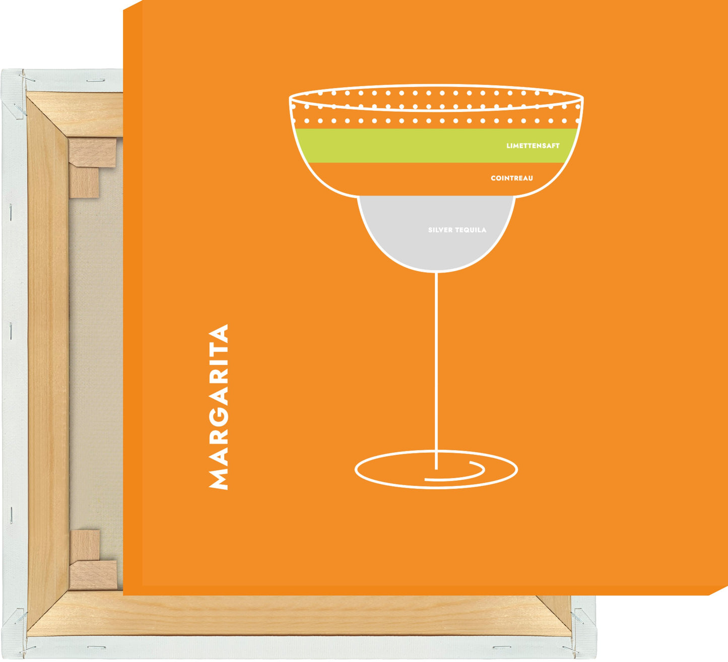 Leinwand Margarita im Glas