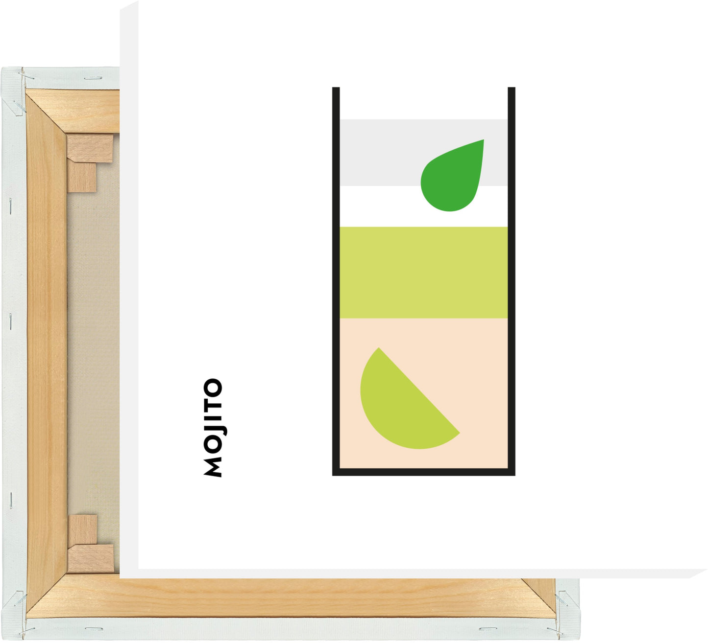 Leinwand Mojito im Glas (Bauhaus-Style)