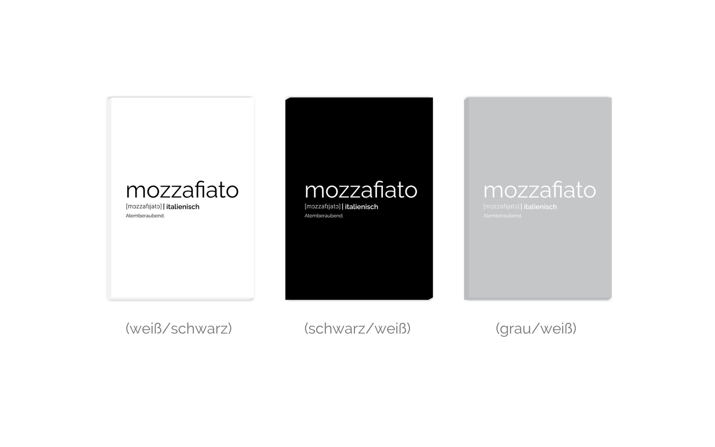 Leinwand Mozzafiato