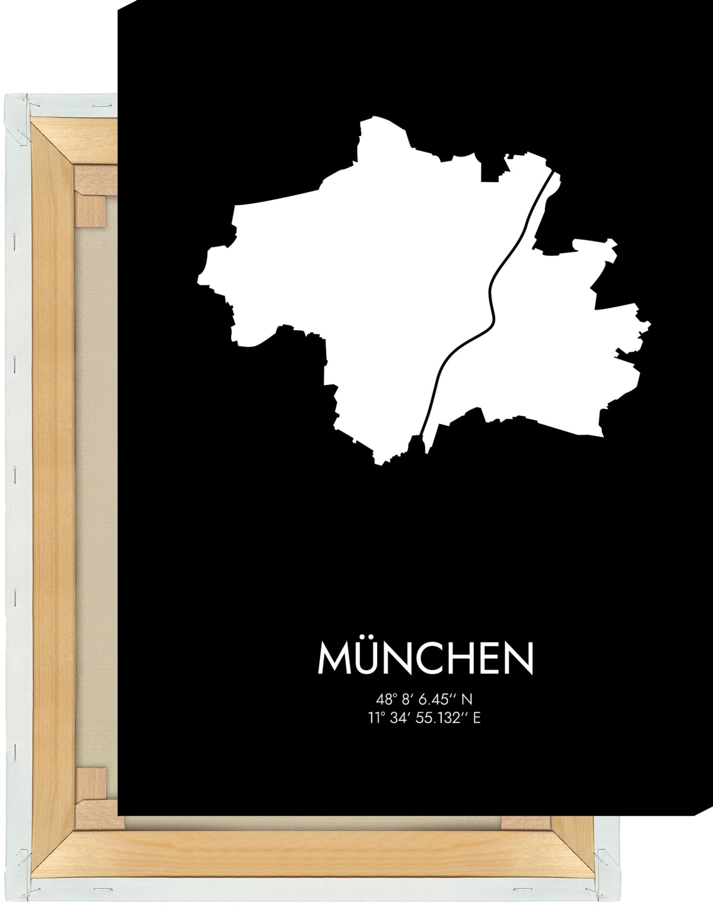 Leinwand München Koordinaten #3