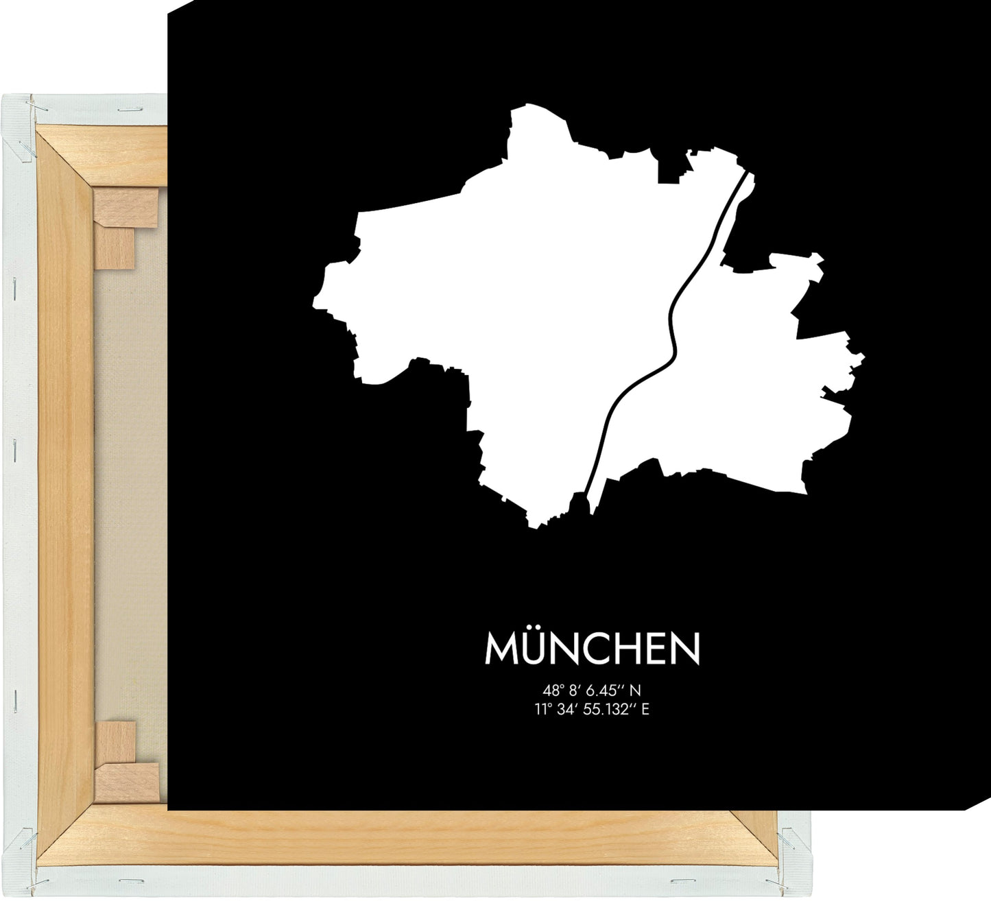 Leinwand München Koordinaten #3
