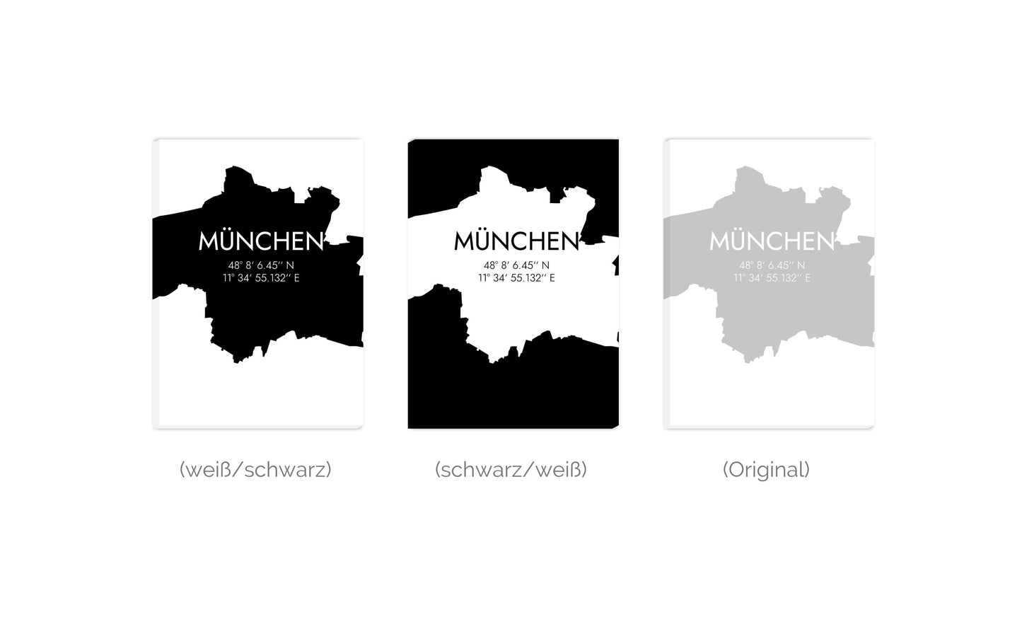 Leinwand München Koordinaten #5