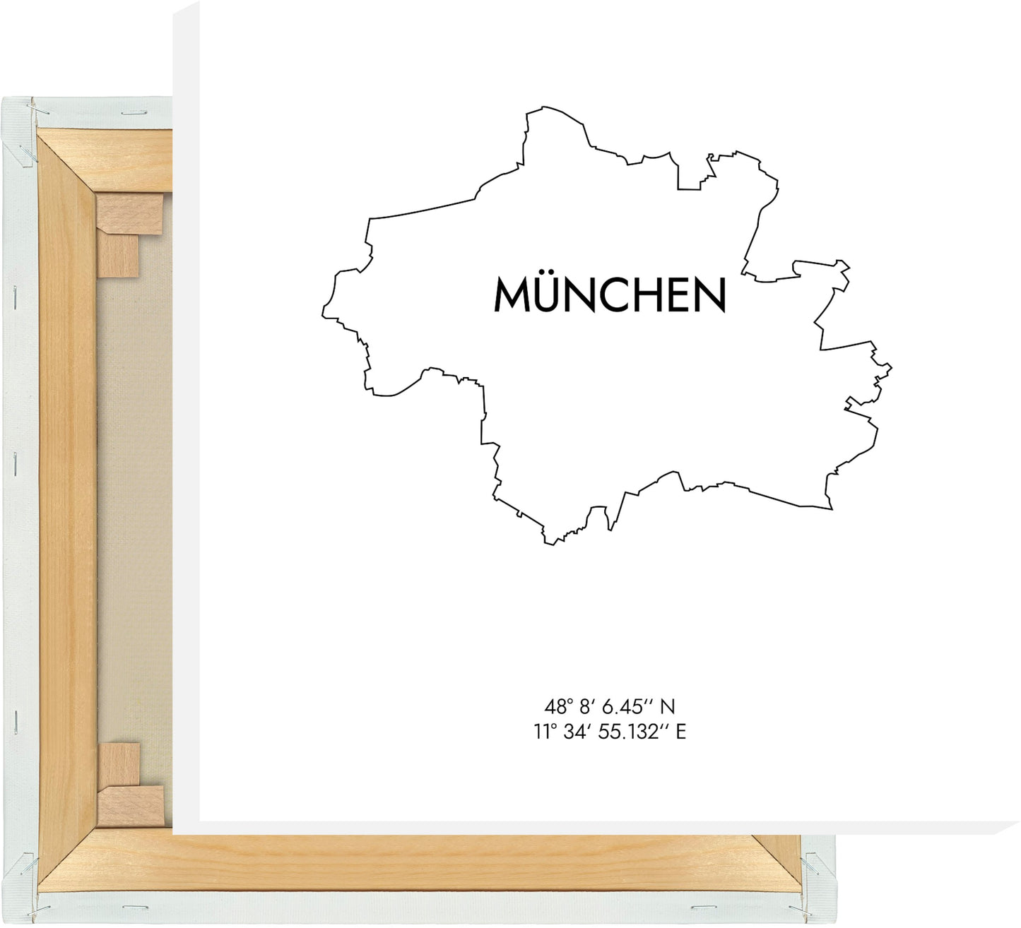 Leinwand München Koordinaten #8