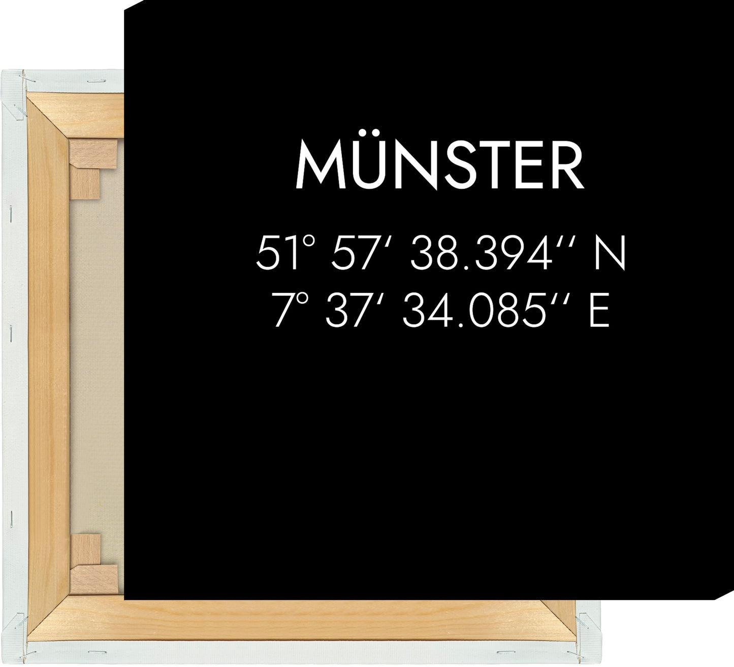 Leinwand Münster Koordinaten #1