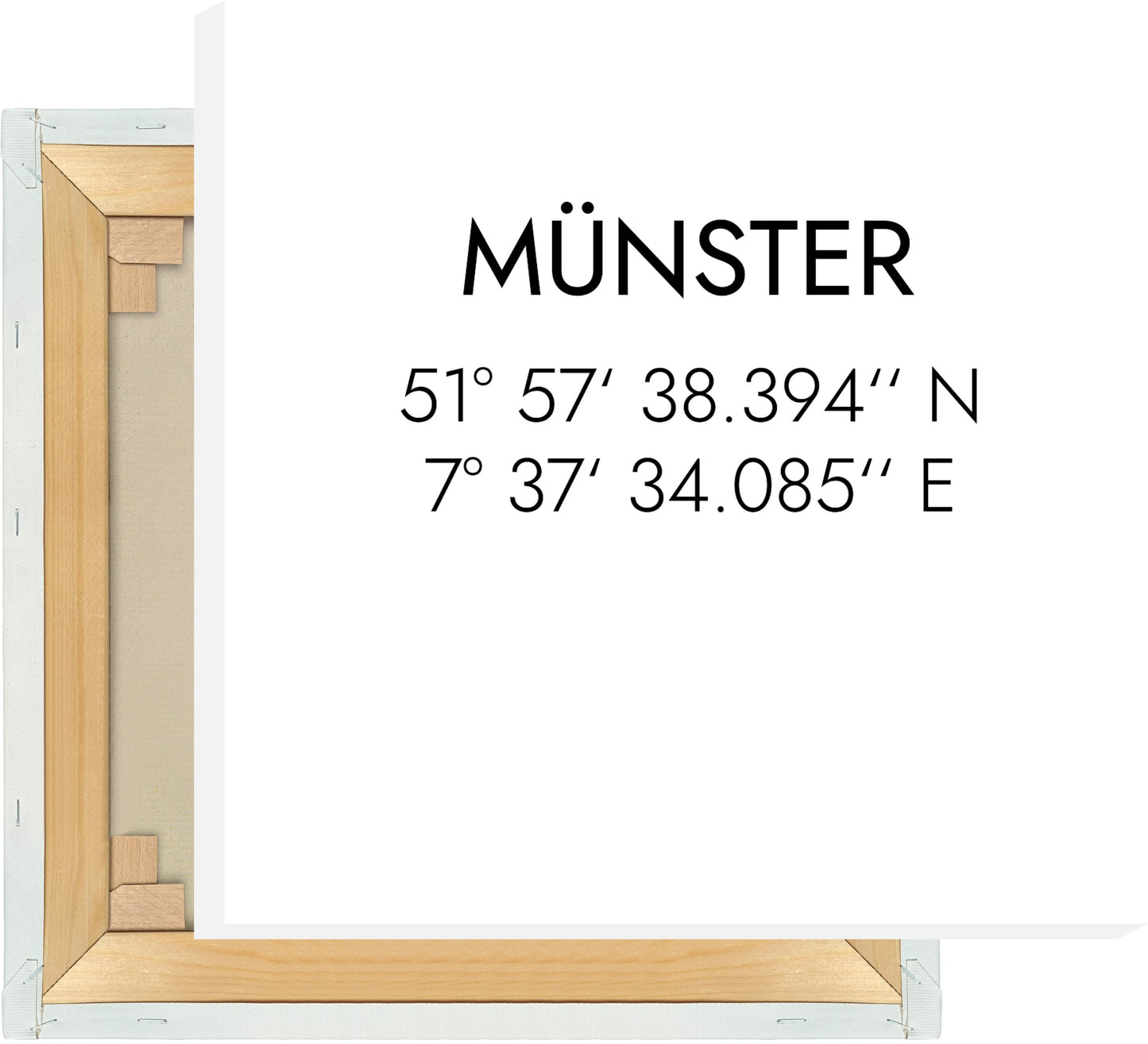 Leinwand Münster Koordinaten #1