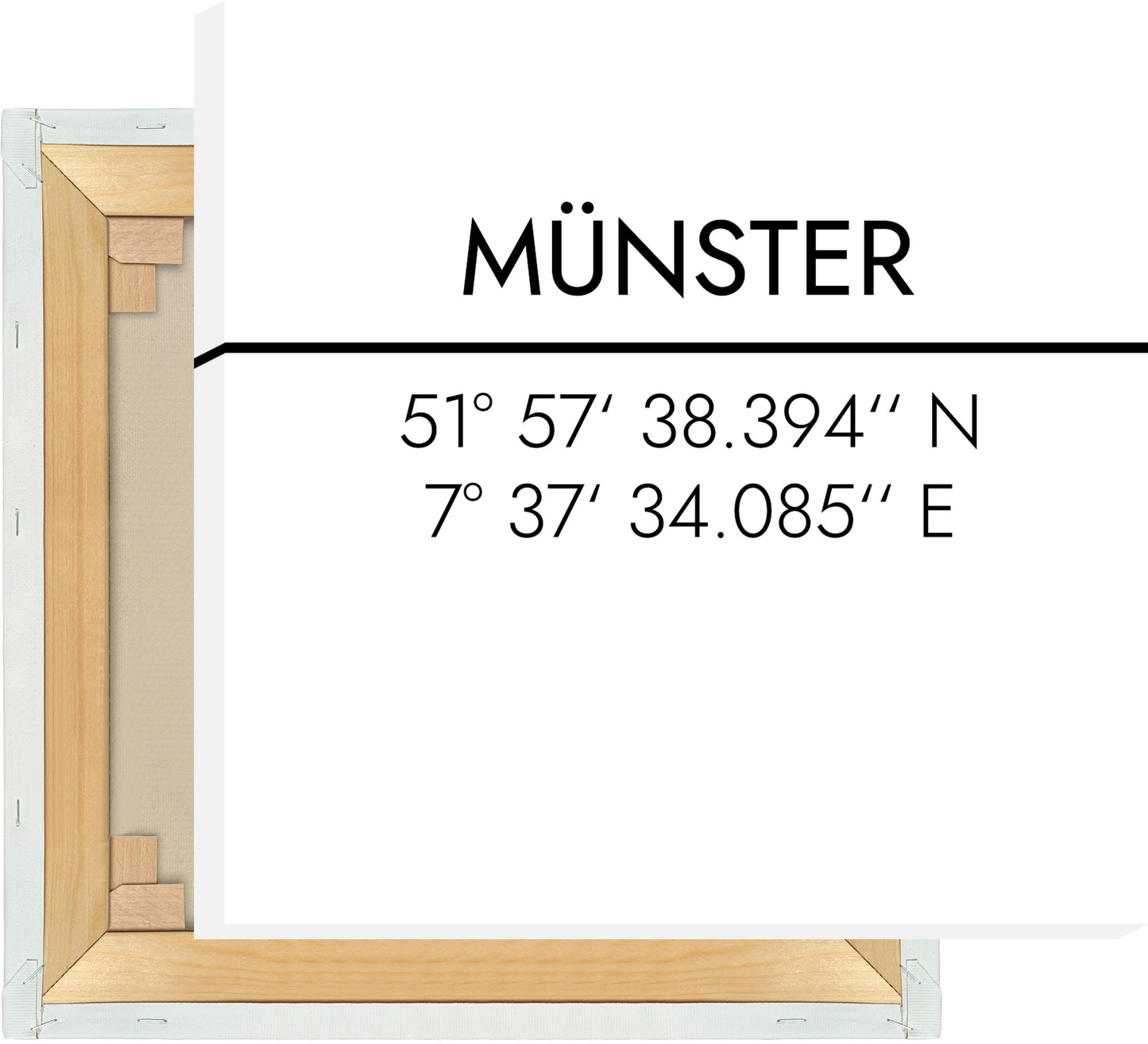 Leinwand Münster Koordinaten #2