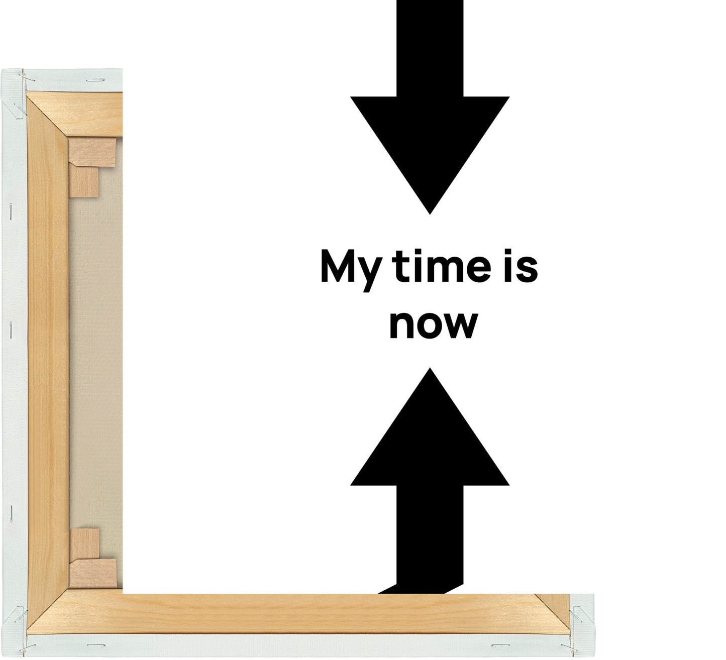 Leinwand My time is now #1