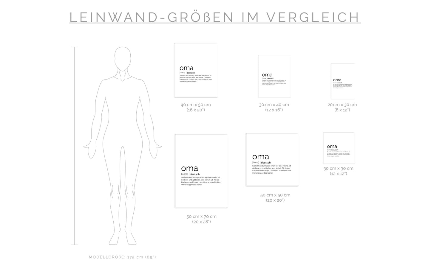 Leinwand Oma