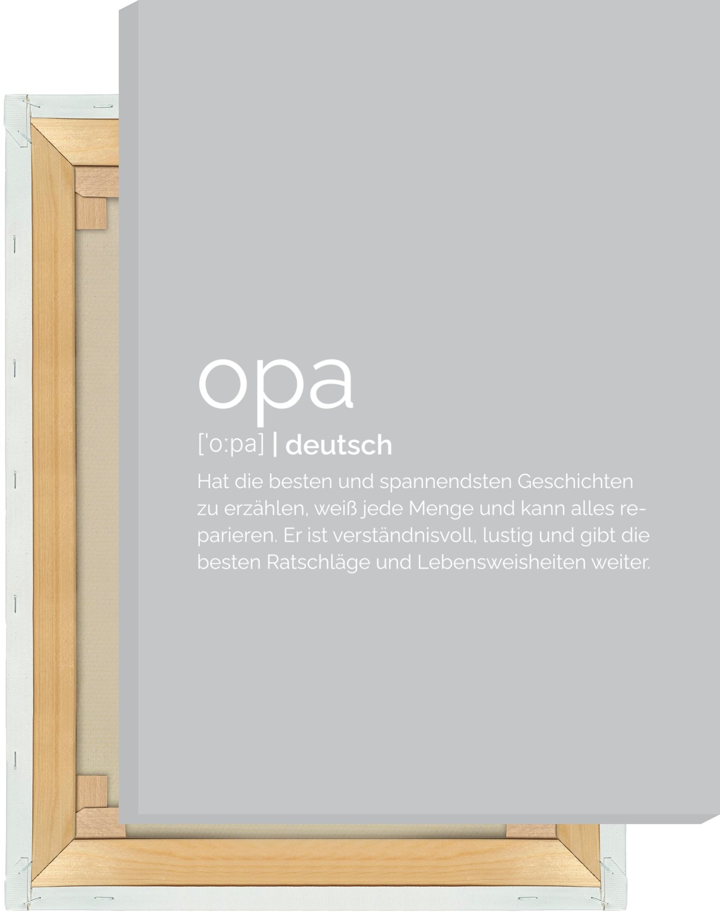 Leinwand Opa