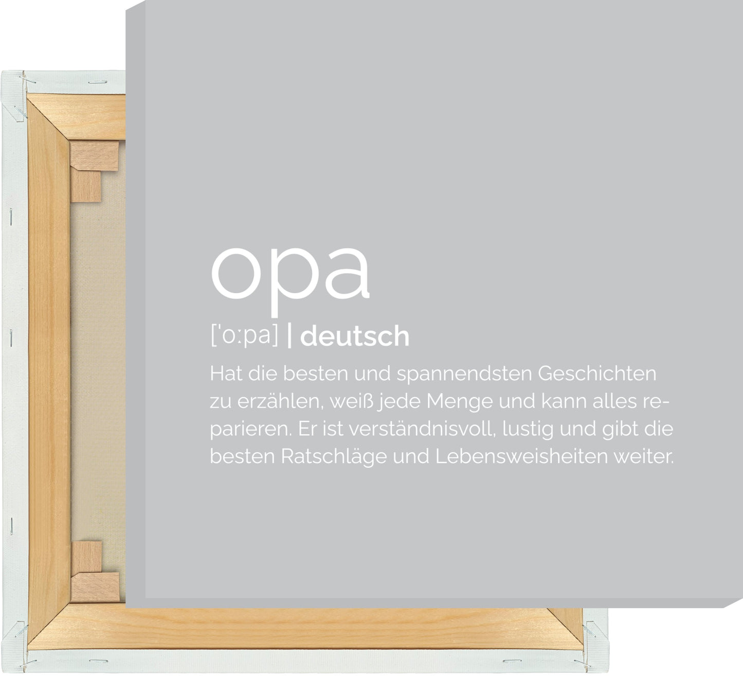 Leinwand Opa