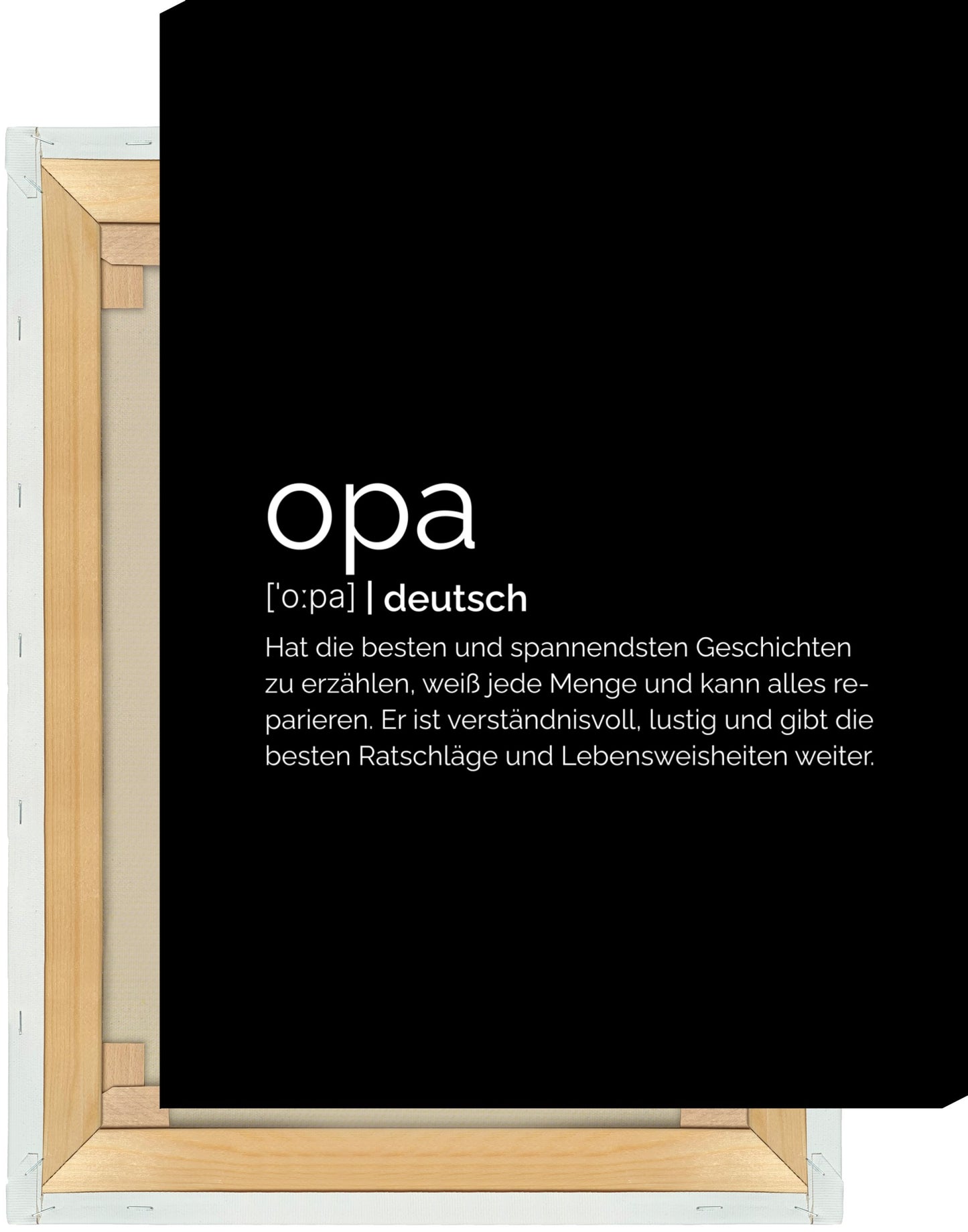 Leinwand Opa