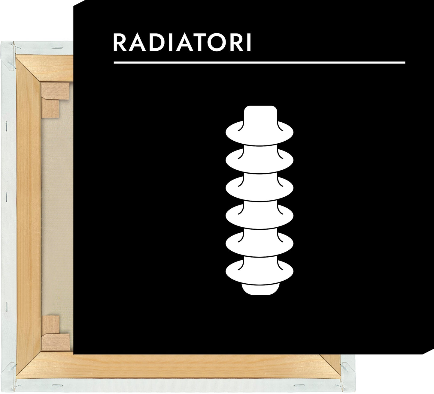 Leinwand Pasta - Radiatori