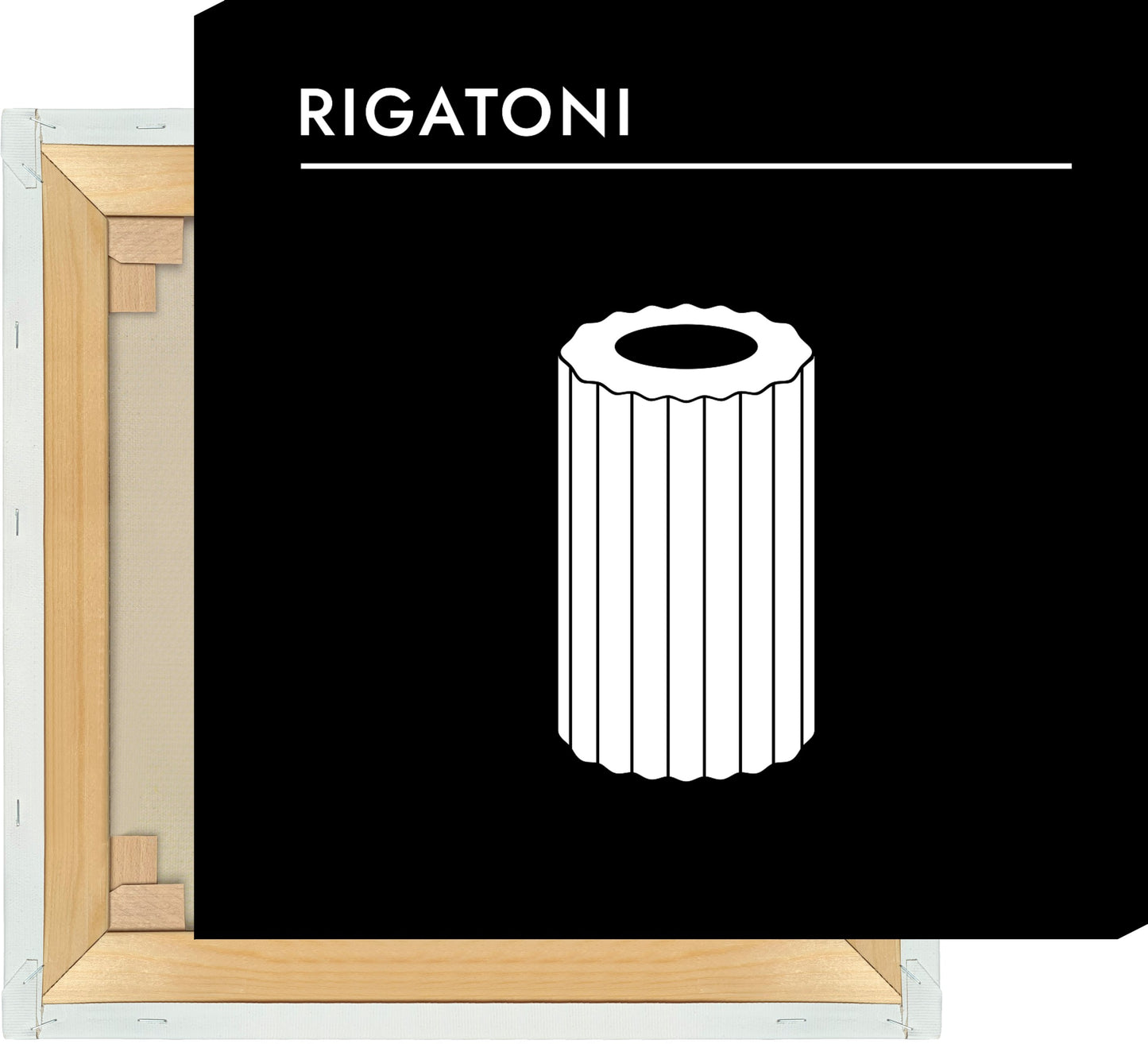 Leinwand Pasta - Rigatoni