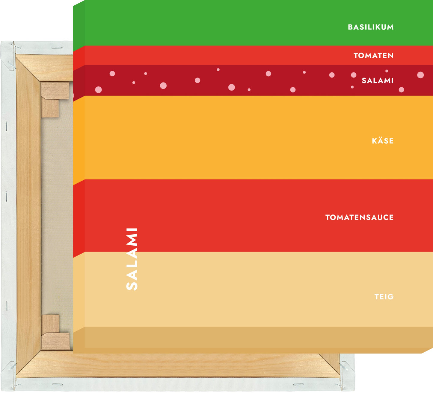 Leinwand Pizza - Salami