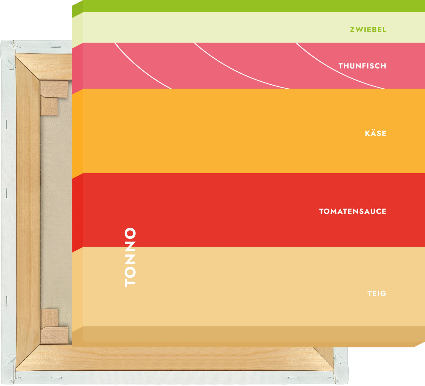 Leinwand Pizza - Tonno