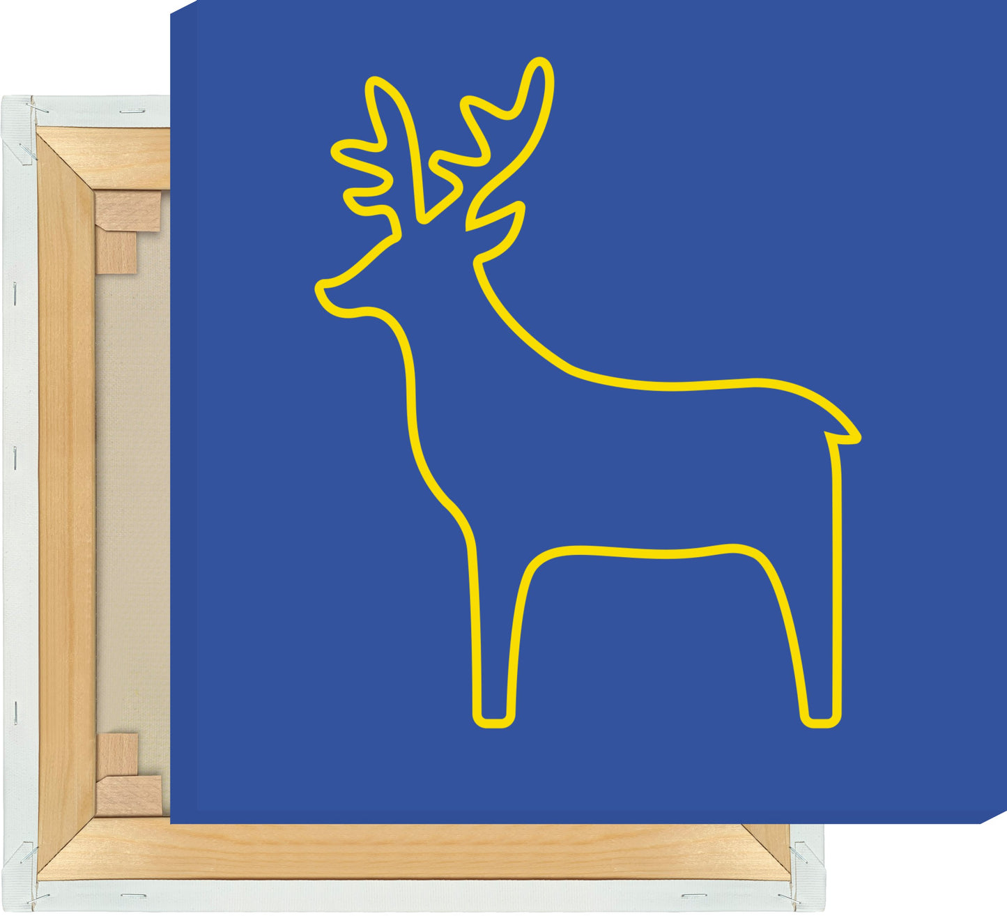 Leinwand Rentier Outline groß