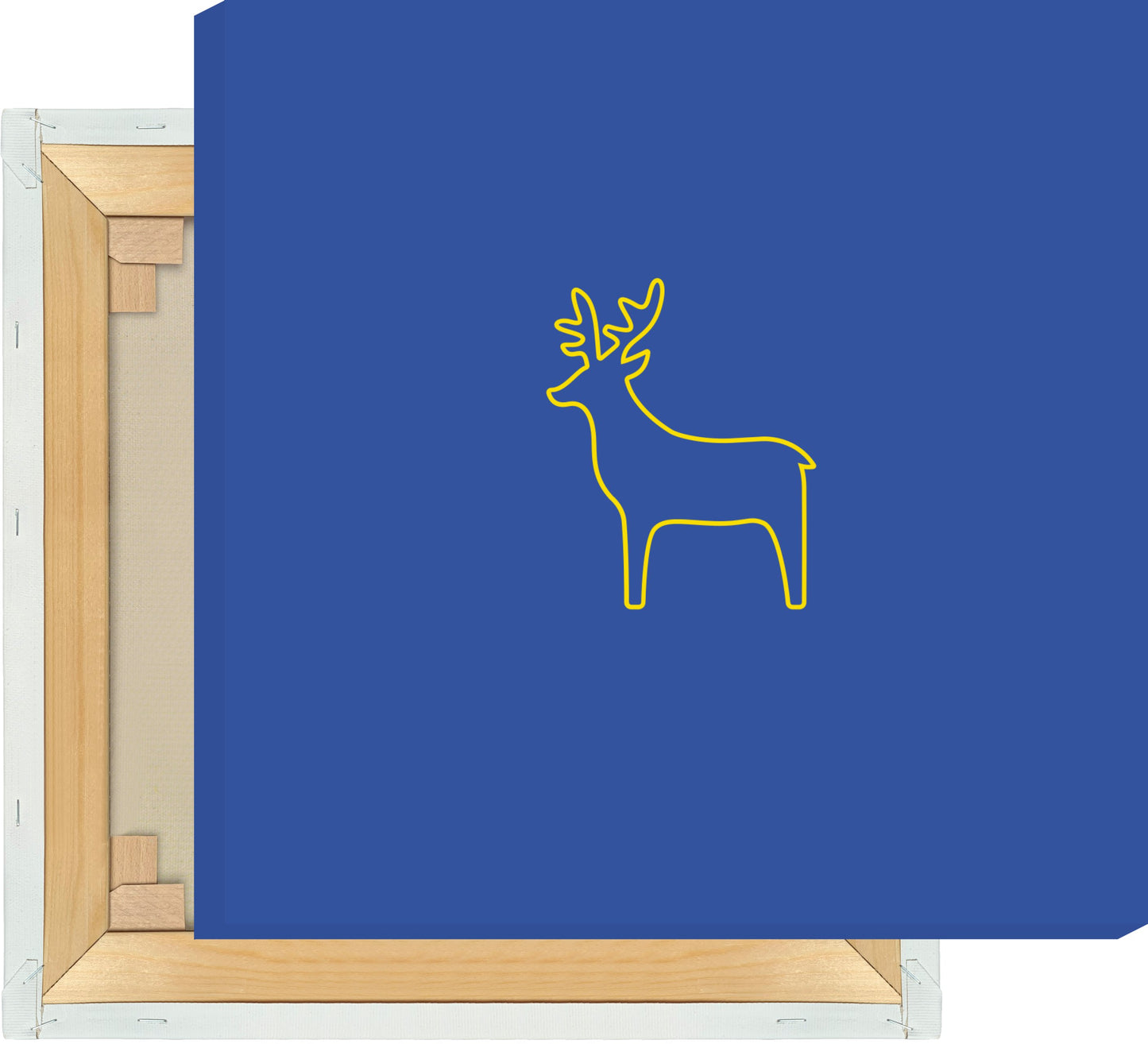 Leinwand Rentier Outline klein