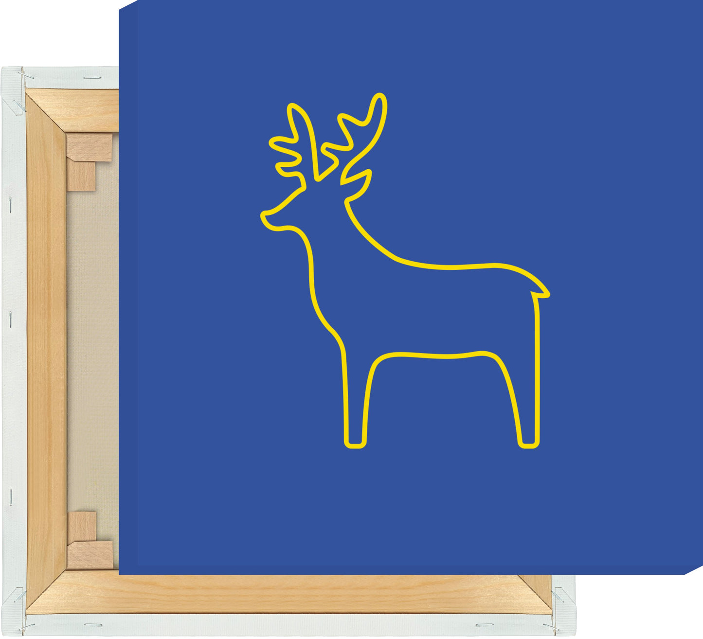 Leinwand Rentier Outline mittel