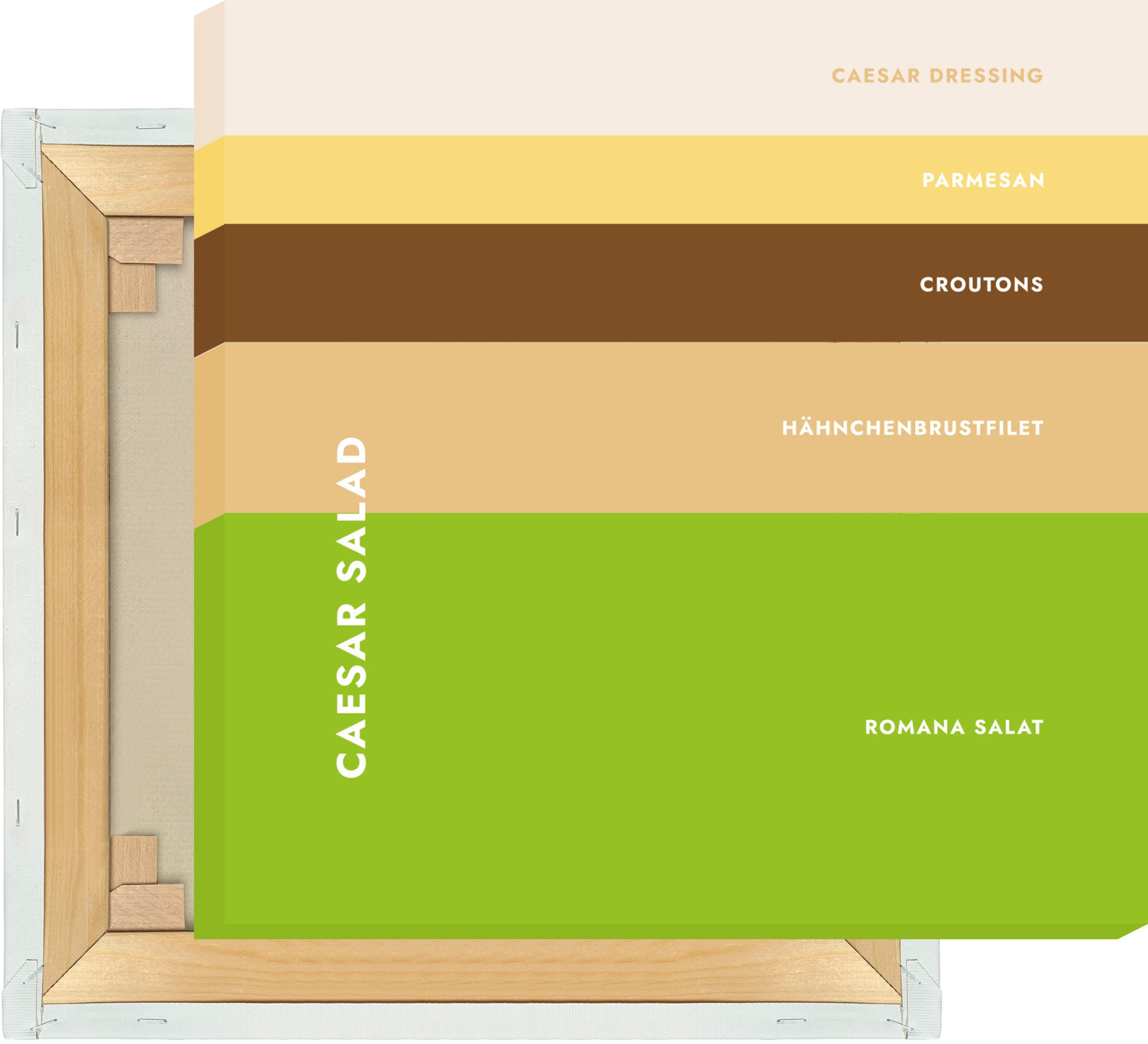 Leinwand Salat - Caesar