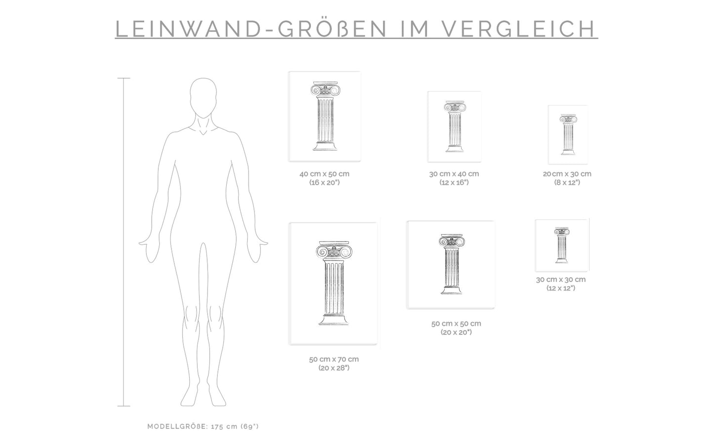 Leinwand Säule 1