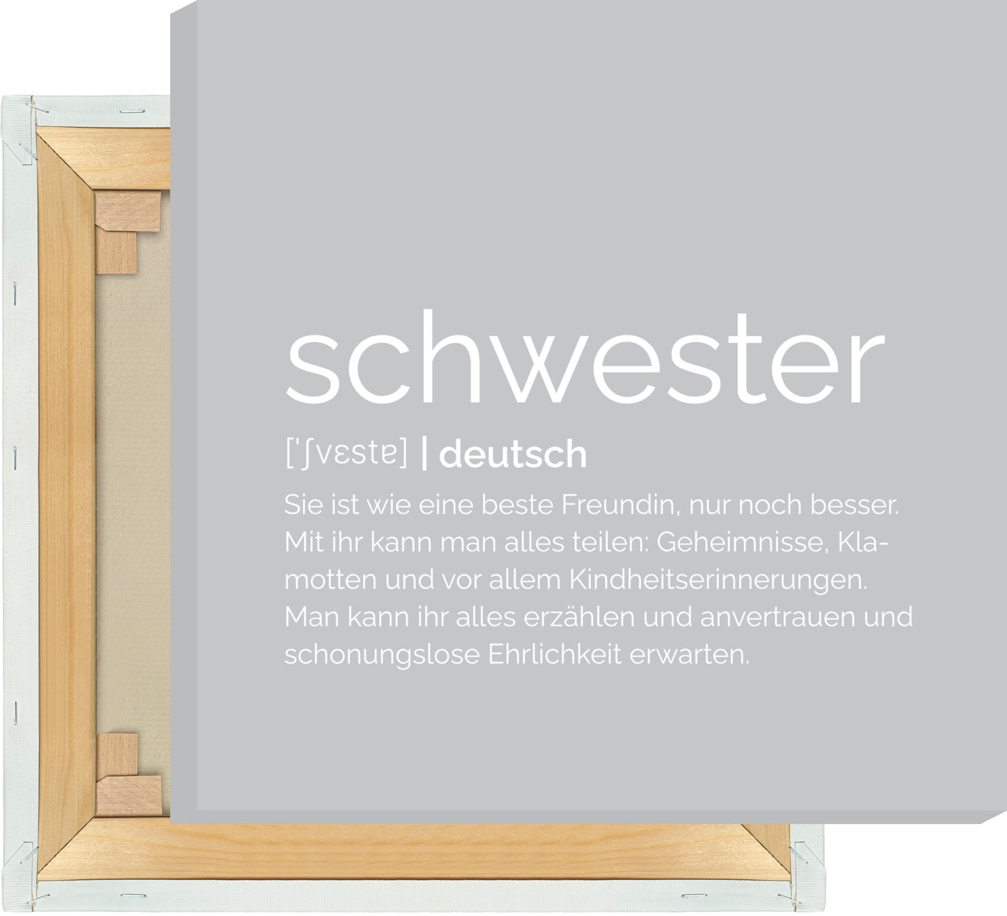 Leinwand Schwester