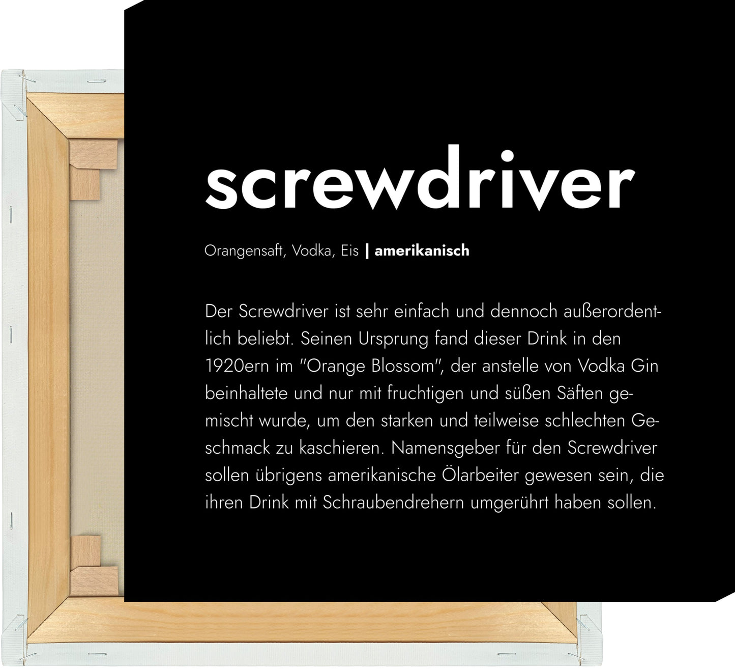 Leinwand Screwdriver - Definition