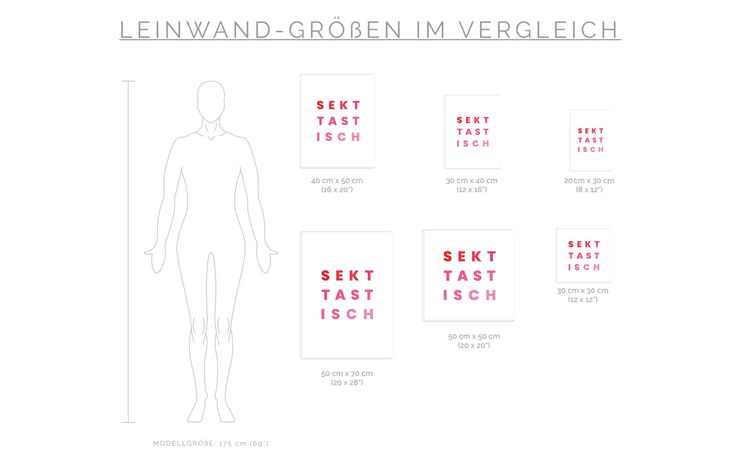 Leinwand Sekttastisch