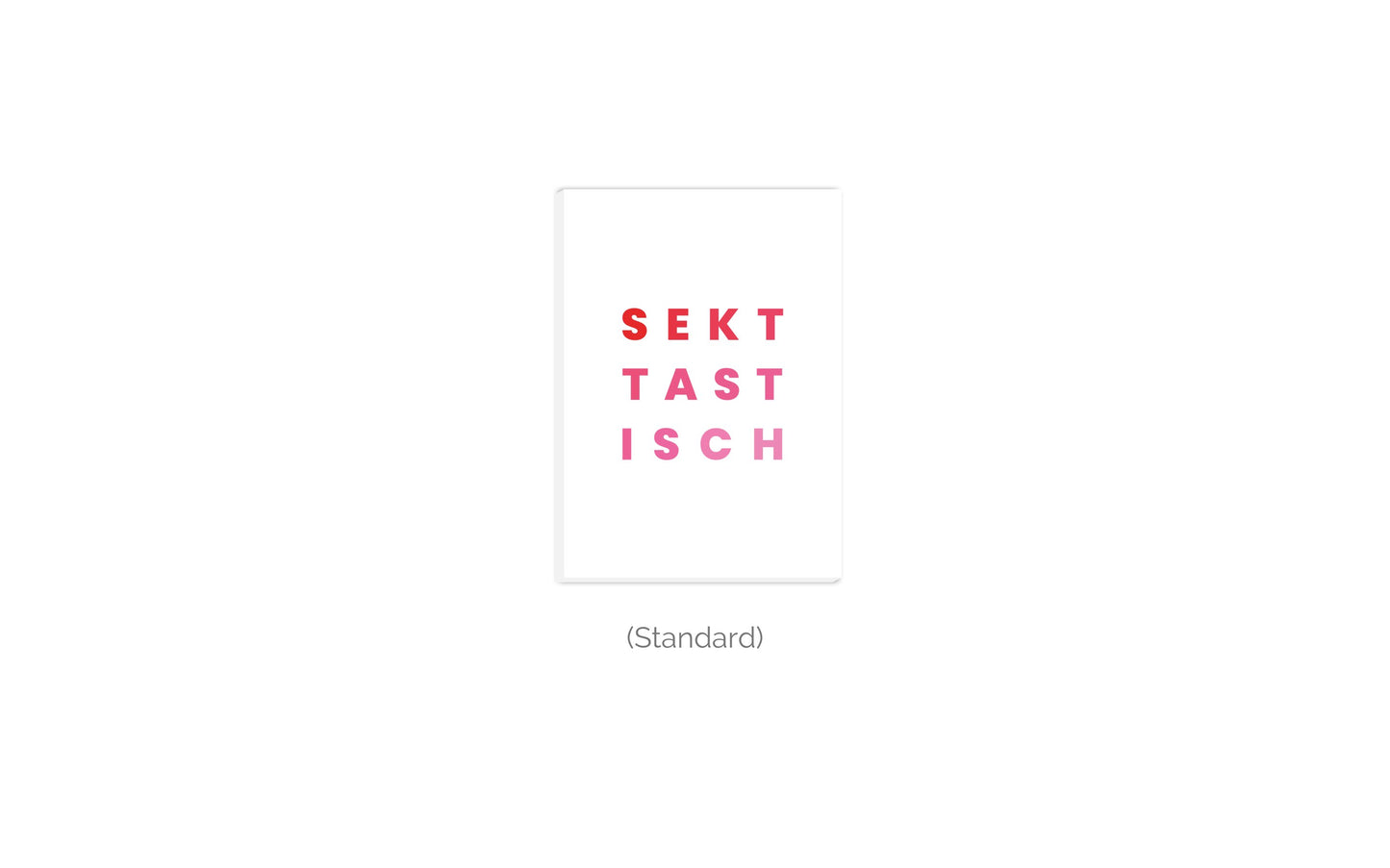 Leinwand Sekttastisch
