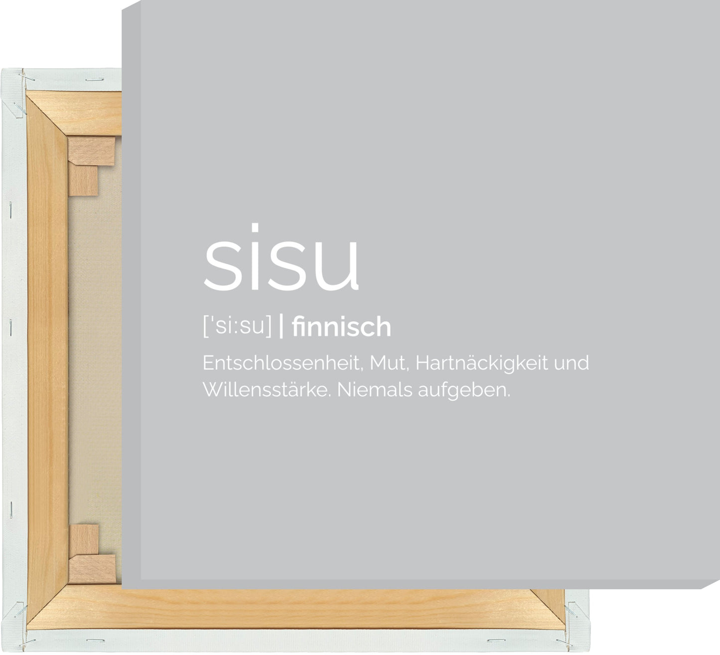 Leinwand Sisu (Finnisch: Entschlossenheit)